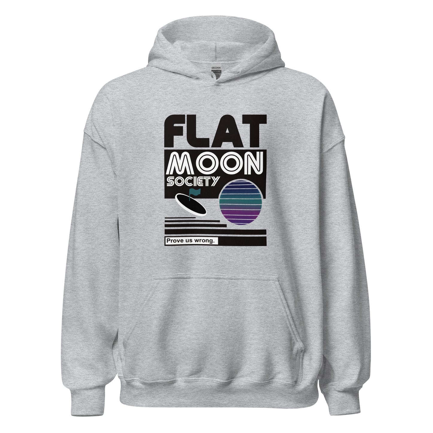 Front Design Flat Moon Society Unisex Hoodie