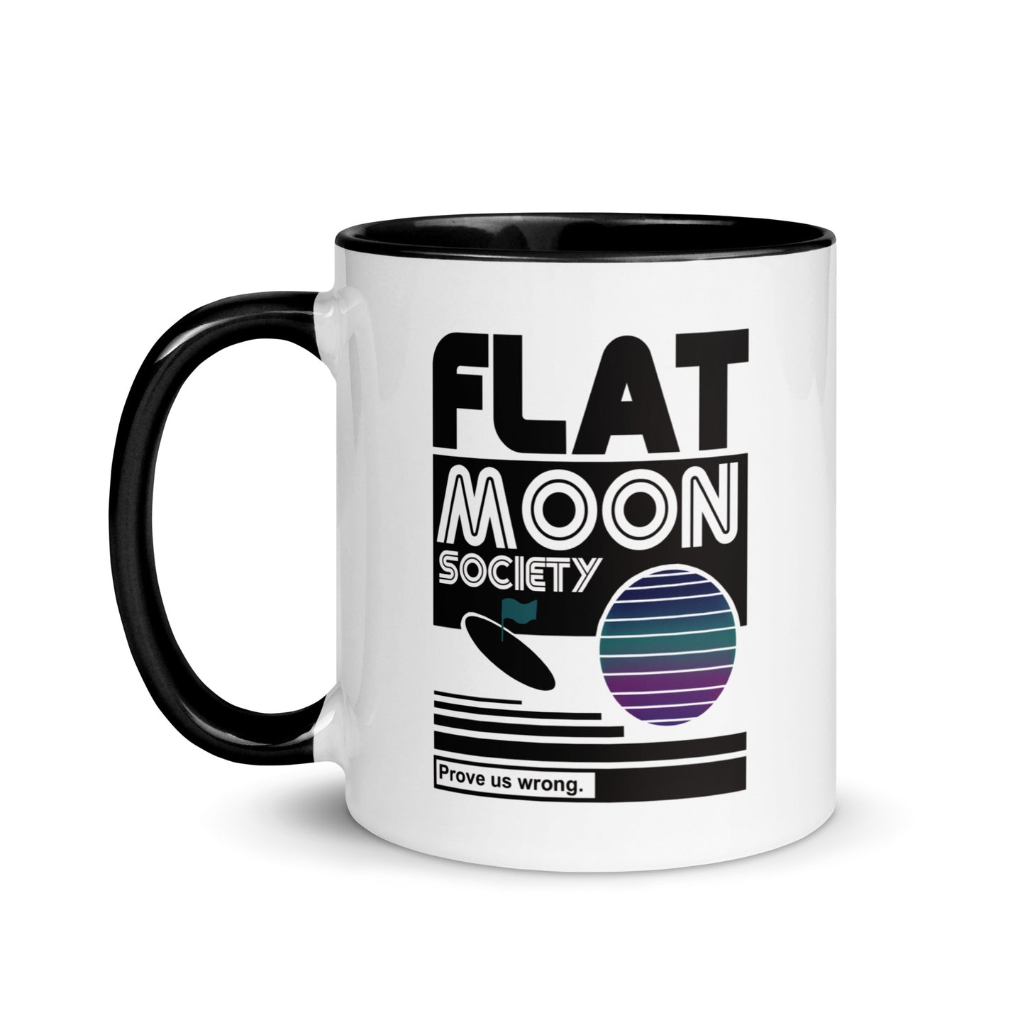 Flat Moon Society Mug with Color Inside