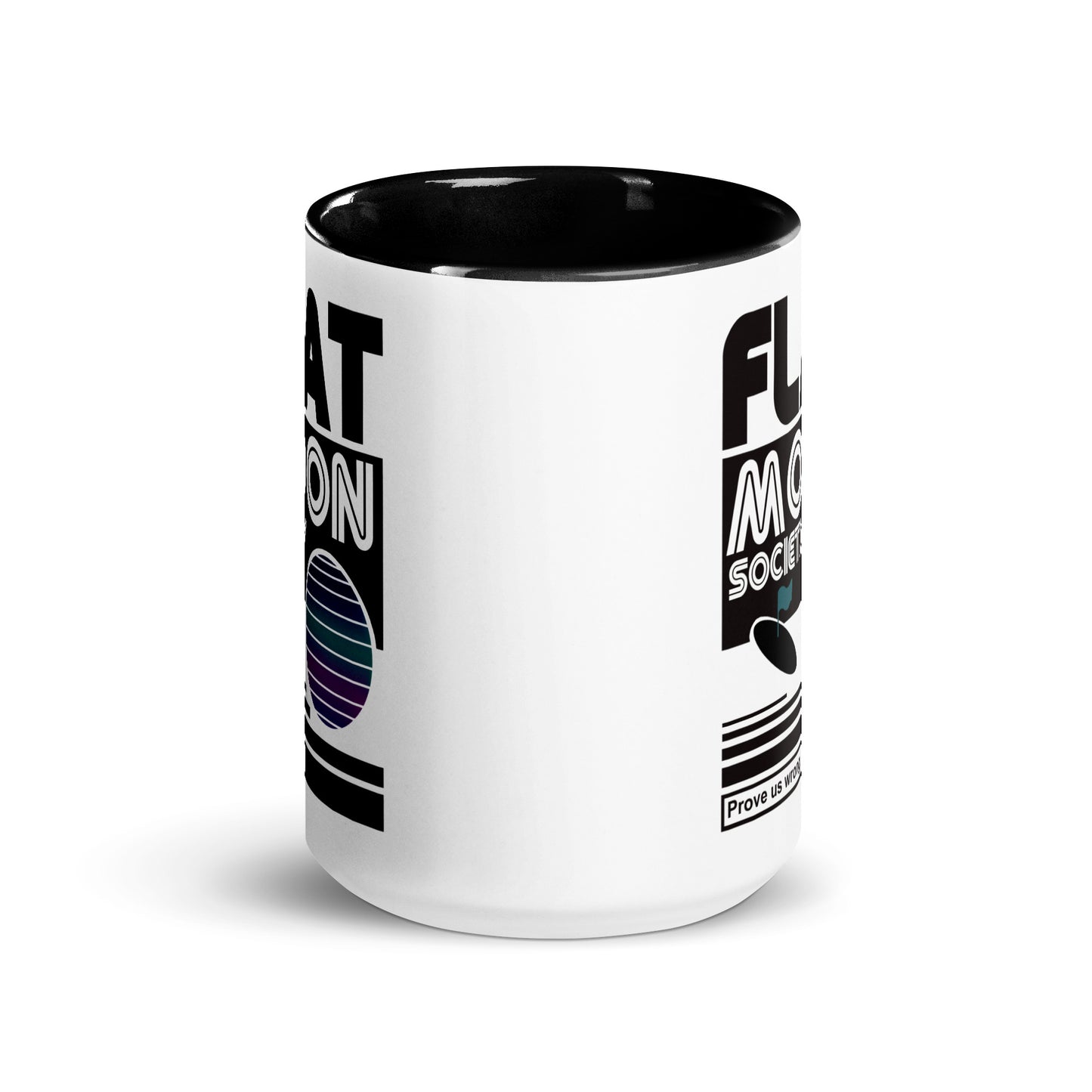 Flat Moon Society Mug with Color Inside