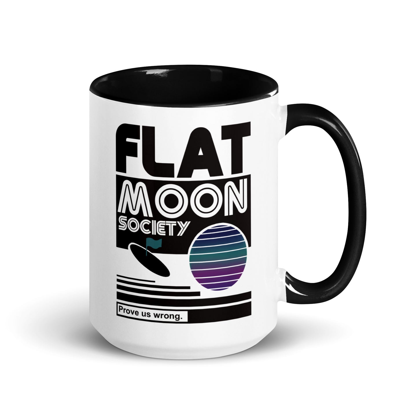 Flat Moon Society Mug with Color Inside
