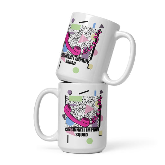 C.I.S White glossy mug