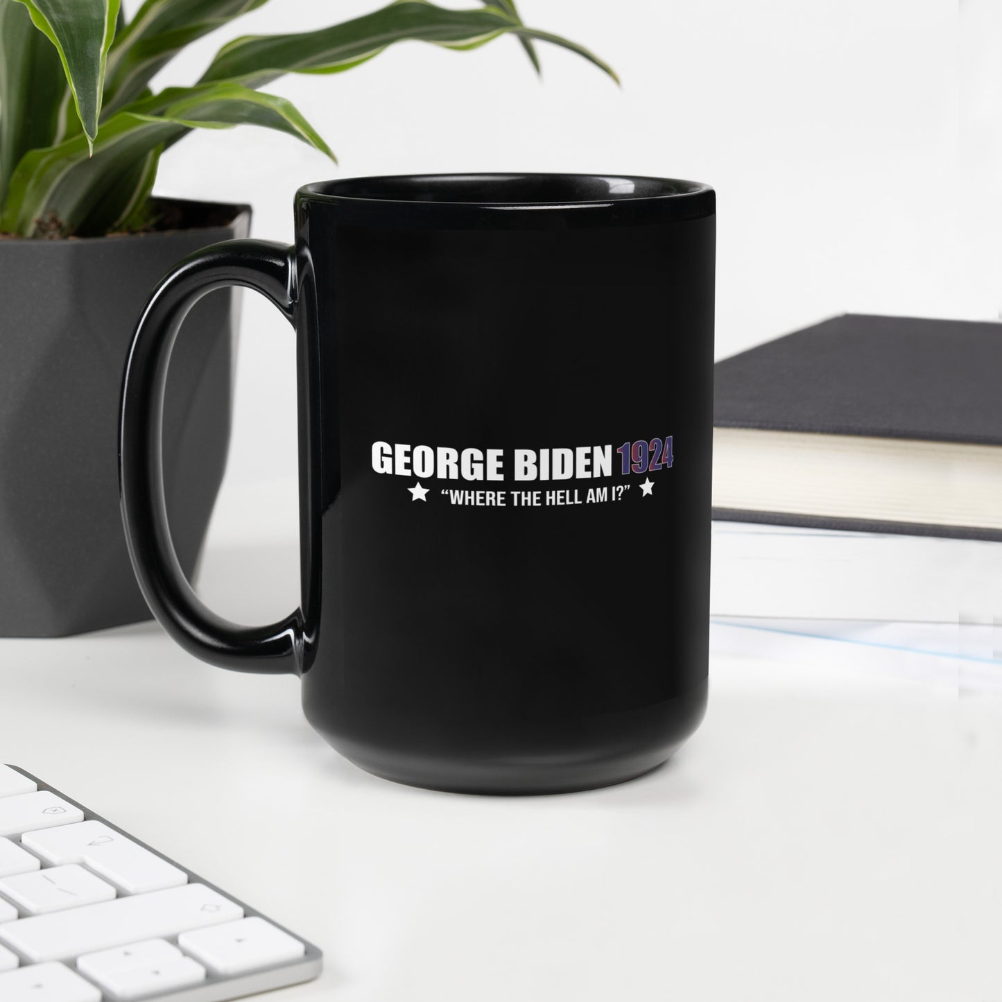 PRE SALE - George Biden Black Glossy Mug