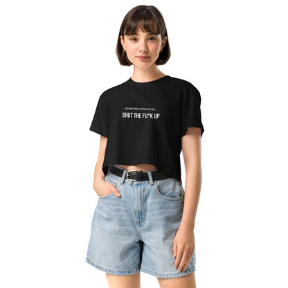 STFU Women’s crop top