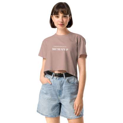 STFU Women’s crop top