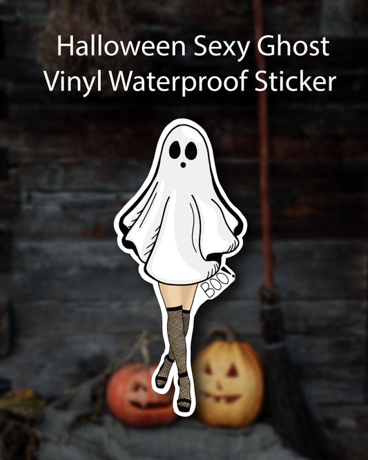 Sexy Ghost Sticker Sticker